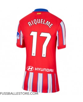 Günstige Atletico Madrid Rodrigo Riquelme #17 Heimtrikot Damen 2024-25 Kurzarm